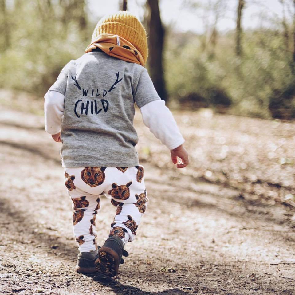 Wild Child Unisex Short Sleeve Baby & Kids T-Shirt