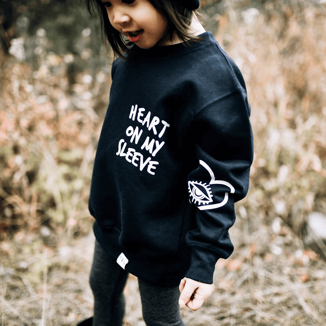Heart On My Sleeve Unisex Baby & Kids Sweatshirt