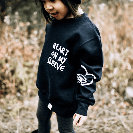 Heart On My Sleeve Unisex Baby & Kids Sweatshirt