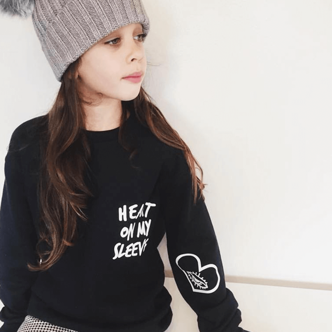 Heart On My Sleeve Unisex Baby & Kids Sweatshirt