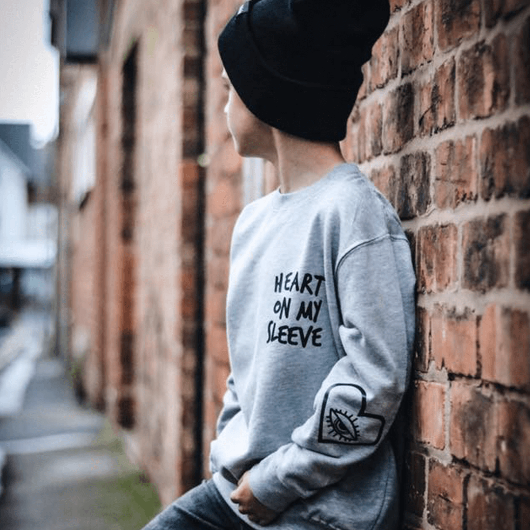 Heart On My Sleeve Unisex Baby & Kids Sweatshirt